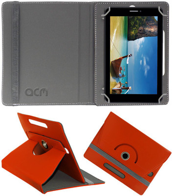 ACM Flip Cover for Iball Slide 7236 2g(Orange, Cases with Holder, Pack of: 1)