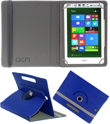 ACM Flip Cover for Acer Iconia Tab 8 W1-810(Blue, Cases with Holder)