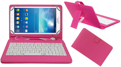 ACM Keyboard Case for Samsung Galaxy Tab 3 T311(Pink, Cases with Holder)