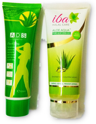 

Iba Halal Care IBA- PURE ALOE AQUA GEL WITH ADS ALOE FACIAL SCRUB COMBO PACK(Set of 2)