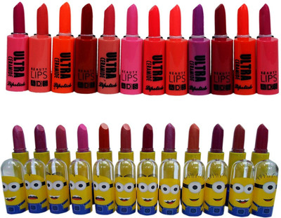 

ads Ultra Ceramide & Minions Lipstick(Set of 24)