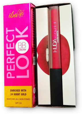 

Iba Halal Care MAKE UP PACK WITH IBA HALAL BB CREAM AND HUDA BEAUTY LIQUID MATTE LIPSTICK COMBO(Set of 2)
