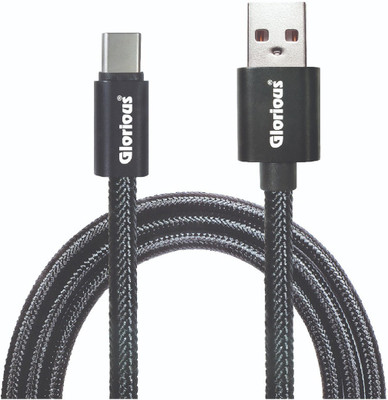 

Glorious GUCP-iX-03 Premium Black, Type C, Fast Charging 2.4A, Data Cable Sync & Charge Cable(Black)