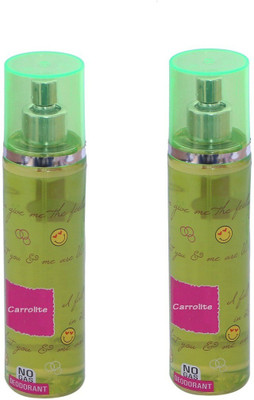

Carrolite Set of 2 Smiley Deodorant Body Spray for Men & Women (Deodorant-23) Body Spray - For Men & Women(280 ml, Pack of 2)