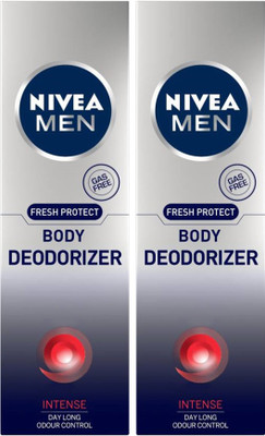 

Nivea Men Fresh Protect Intense Deodorizer Body Spray Deodorant Spray - For Men(240 ml, Pack of 2)