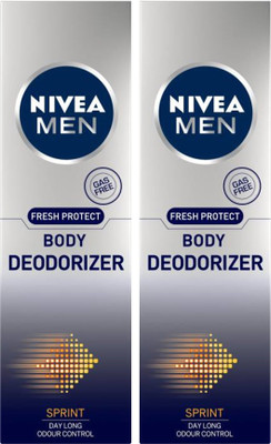 

Nivea Men Fresh Protect Sprint Deodorizer Body Spray Deodorant Spray - For Men(240 ml, Pack of 2)
