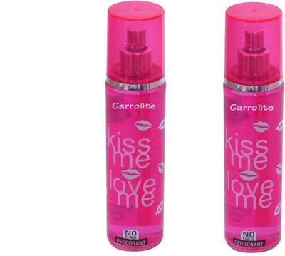 

Carrolite Set of 2 Kiss Me Love Me Deodorant Body Spray for Men & Women (Deodorant-21) Body Spray - For Men & Women(280 ml, Pack of 2)