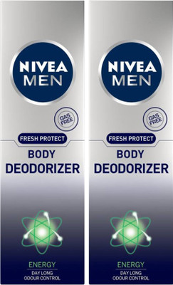 

Nivea Men Fresh Protect Energy Deodorizer Body Spray Deodorant Spray - For Men(240 ml, Pack of 2)