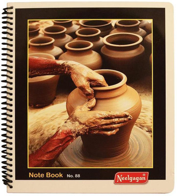 

NEELGAGAN B5 Notebook(NOTEBOOK SPIRAL NO 88 THIN, White, Pack of 5)