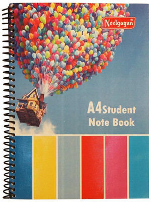 NEELGAGAN A4 Notebook(NOTEBOOK STUDENT A4(200), White, Pack of 3)