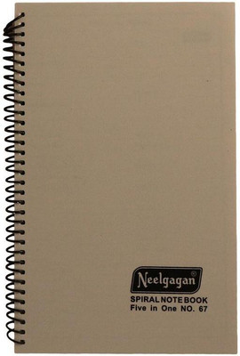 

NEELGAGAN A5 Notebook(NOTEOOK 5SUBJECT SPIRAL NO 67, Multicolor, Pack of 5)
