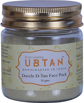 

Rejuvenating UBTAN Handcrafted In India Dazzle D Tan Face Pack(50)