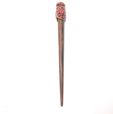 

Artistique Circular Fury Bun Stick(Red)