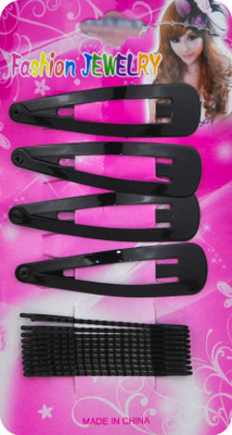 

Avmart Hair Accessories Black Tik Tac Hair Clips for Women & girls Tic Tac Clip, Hair Pin(Black)