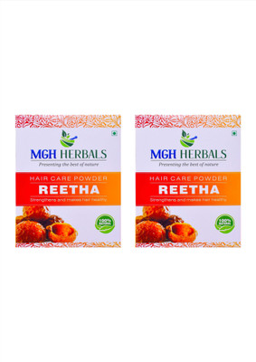 

MGH Herbals Premium Quality Reetha Powder 100gm Pack of 2(200 g)