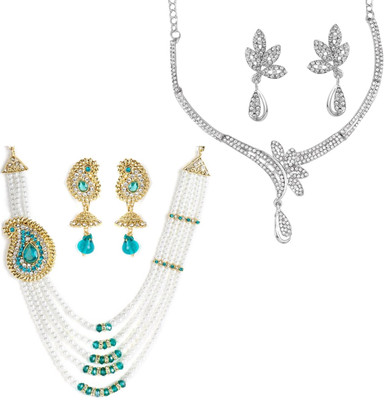 Angel In You Alloy Gold-plated, Silver Multicolor Jewellery Set(Pack of 1)