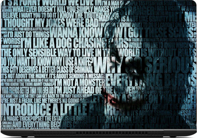 

Gallery 83 ® joker bat series laptop skin sticker wallpaer (15 inch x 10 inch) 2092 vinyl Laptop Decal 15.6