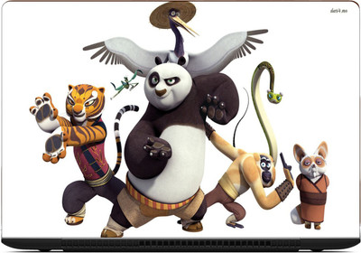 

Gallery 83 ® kung fu panda and team laptop skin sticker wallpaer (15 inch x 10 inch) 2090 vinyl Laptop Decal 15.6