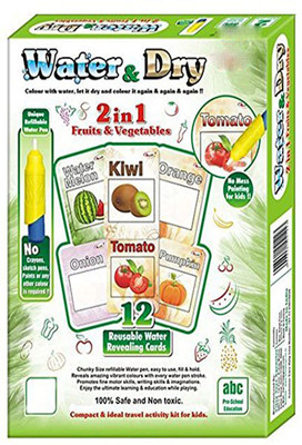 

Grab Offers 2 In 1 Water And Dry Fruits And Vegetable - 12 Cards Easy To Learn For Kids.(Multi-Color)(Multicolor)