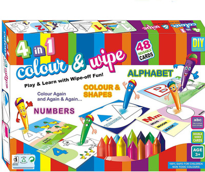 

Grab Offers Colour N Wipe Colouring Kits Play And Learn With Wipe Off Fun For Kids(Multicolor)