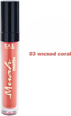 

C.A.L Los Angeles Muah Velvet Matte Lip Gloss - Wicked Coral(13 ml, Wicked Coral)