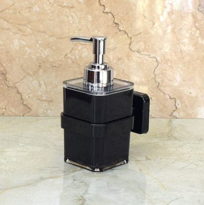 

Rishikansh Rishikansh Lifetime 180 ml Soap Dispenser Acrylic Black With High Quality Pump Ideal For Room Bathroom, Luxury Hotel Bathroom 180 ml Soap Dispenser(Black)
