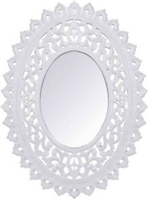 A..R Handicraft MKJ897YG Decorative Mirror(Oval Finish : Matt)