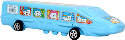 

FAB 5 1 Train Art Plastic Pencil Box(Set of 1, Blue)