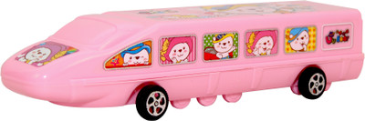 

FAB 5 1 Train Art Plastic Pencil Box(Set of 1, Pink)