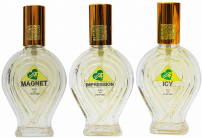 

suneha magnet, impression,icy(pack of three) Eau de Parfum - 180 ml(For Men & Women)