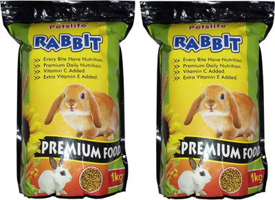 

ROYAL PET Petslife RABBIT Food (1kg | Pack of 2) Premium Quality & Healthy Food For All Kinds of Rabbit | Every Bite Have Nutrition | 2 Dry Rabbit Food(Pack of 2)