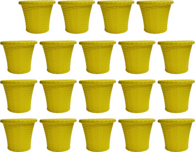 

SHOPTICO Plant Container Set(Pack of 19, Plastic)
