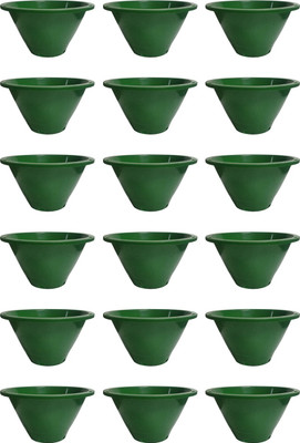 

SHOPTICO Nibbo 1424 Plant Container Set(Pack of 18, Plastic)