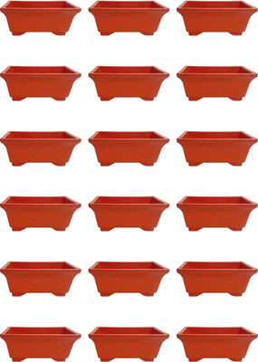 

SHOPTICO Nibbo 1421 Plant Container Set(Pack of 18, Plastic)
