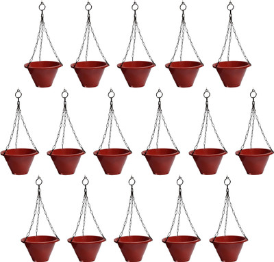 

SHOPTICO Flower pot Plant Container Set(Pack of 16, Plastic)