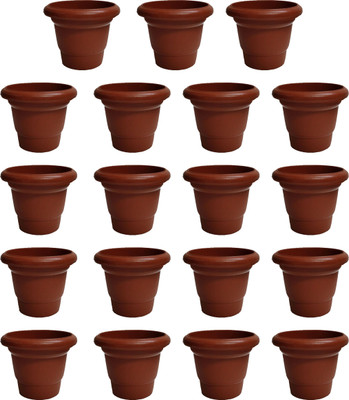 

SHOPTICO Plant Container Set(Pack of 19, Plastic)