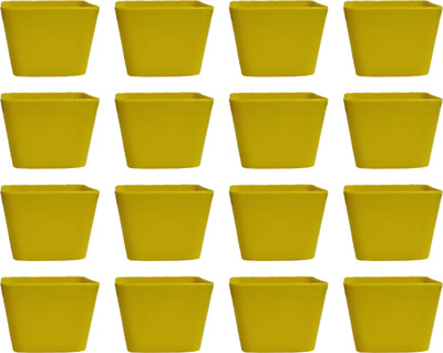 

SHOPTICO Flower pot Plant Container Set(Pack of 16, Plastic)