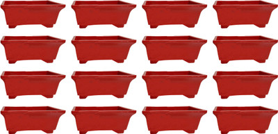 

SHOPTICO Flower pot Plant Container Set(Pack of 16, Plastic)