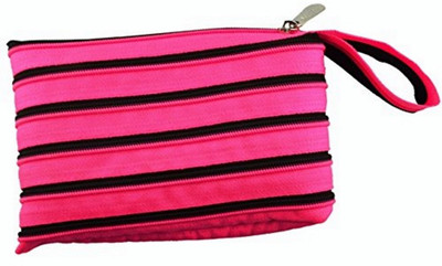 

CSU Convertible Waterproof Zip Pouch - Pencil Pouch / Purse / Shaving Kit / Makeup kit (Pink) Pouch(Pink)
