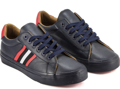 

DeVEE Wear Me Striped Chuck 2.0 Navy Sneakers For Men(Navy