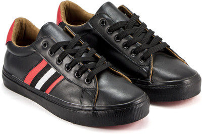

DeVEE Wear Me Striped Chuck 2.0 Black Sneakers For Men(Black