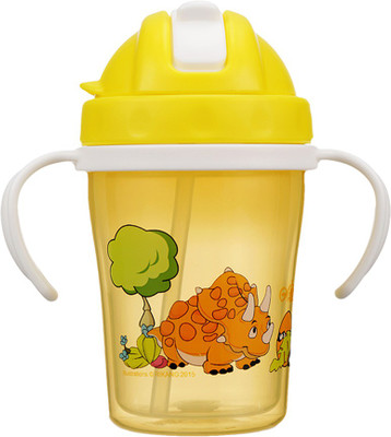 

Rikang Double deck straw Mug Baby Sipper Training Cup 240Ml(Yellow)