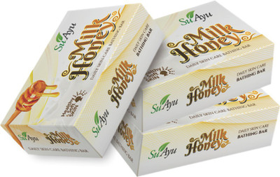 

SuAyu Milk Honey Soap(225 g, Pack of 3)