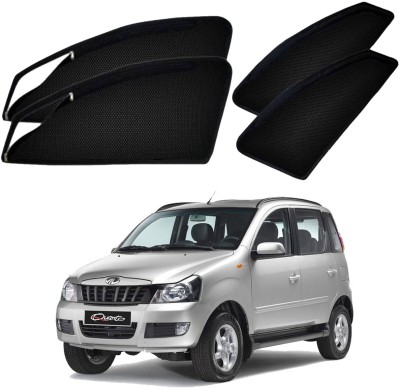 UK Blue Side Window Sun Shade For Mahindra Quanto(Black)