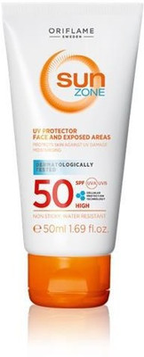 

Oriflame Sweden Sun Zone UV Protector Face and Exposed Areas SPF 50 High - SPF 50 PA++(50 ml)