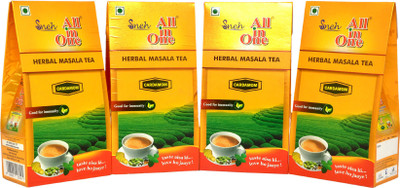 

All in One Pack Of 4 Herbal Masala Tea Cardamom Cardamom Masala Tea Tetrapack(200 g)