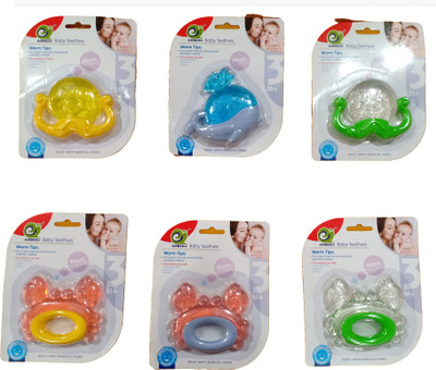 

contrive Set of Three Animal Shape Teether Teether(Multicolor)