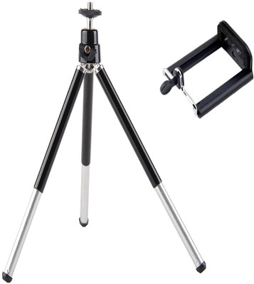 

Rewy Mini Tripod High-Quality Universal Mount + Phone Holder Clip Desktop Self Tripod Compatible With All Mobile Phones And Digital Camera {Assorted Colour} Tripod(Multicolor, Supports Up to 1 g)