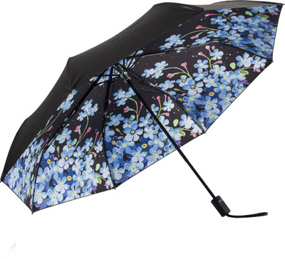 

HOSHI THREE FOLD MANUAL OPEN FLOWER UMBRELLA Umbrella(Multicolor)