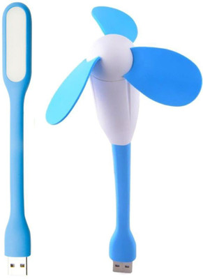 

anweshas USB Fan Cooler For Laptop Desktop PC Computer Notebook Summer Portable & Flexible Bendable USB Fan Safe to Touch EVA Foam Blades with Portable & Flexible Usb Led Light USB Fan Cooler For Laptop Desktop PC Computer Notebook Summer Portable & Flexi
